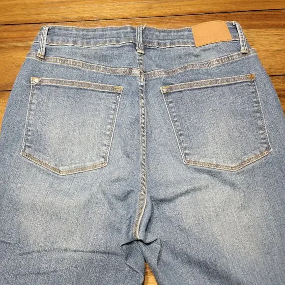 Judy Blue Skinny Fit Denim Jeans w/ Raw Hem - Size 14W - Picture 4 of 8